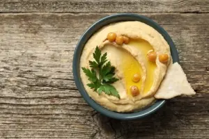 Hummus with soft garbanzo beans